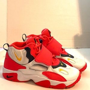 Boys 3 Air Max Speed Turf GS RED ORBIT NEON SHOES